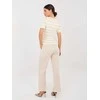Rue Paris Kelnės-IT-SP-22209.15-jasny smėlio spalva