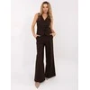 Rue Paris Kelnės-IT-SP-FL8251.12-ciemny ruda