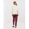 Rue Paris Kelnės-IT-SP-FL8576.06P-ciemny raudona