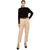 Rue Paris Kelnės-IT-SP-FL8576.06P-jasny camelowy