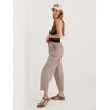 Rue Paris Kelnės-IT-SP-FL8916-1.15-ciemny bezowy