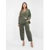 Rue Paris Kelnės-IT-SP-FL9665.14-khaki