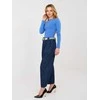 Rue Paris Kelnės jeans-IT-SP-FL9929.17P-tamsiai mėlyna
