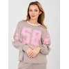 Rue Paris Laisvalaikio kostiumas moterims-IT-KMPL-22177.21P-ciemny bezowy