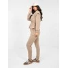 Rue Paris Laisvalaikio kostiumas moterims-IT-KMPL-22239.03-ciemny bezowy