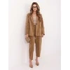 Rue Paris Švarkas moterims -IT-MA-FL9958.90-camelowy