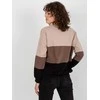 Rue Paris Megztinis-RV-BL-8328.34X-juodas-smėlio spalvos