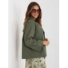 Rue Paris Płaszcz-IT-KR-FL8897KSM.00-khaki