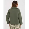 Rue Paris Płaszcz-IT-KR-FL8897KSM.00-khaki