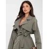 Rue Paris Płaszcz-IT-PL-FL10069.65-khaki