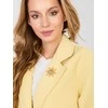 Rue Paris Paltas moterims IT-PL-FL8153-1.04-jasny geltona