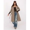 Rue Paris Płaszcz-IT-PL-FL8808.32-ciemny khaki