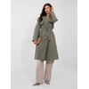 Rue Paris Płaszcz-IT-PL-FL8808.32-khaki