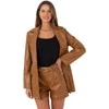 Rue Paris Šortai-IT-SN-FL8701.97-camelowy