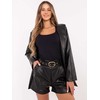 Rue Paris Šortai-IT-SN-FL8701.97-juoda