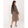 Rue Paris Spódnica-IT-SD-FL9838.49-ciemny bezowy
