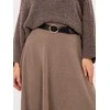 Rue Paris Spódnica-IT-SD-FL9838.49-ciemny bezowy
