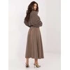 Rue Paris Spódnica-IT-SD-FL9850.12-ciemny bezowy