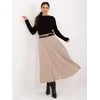Rue Paris Spódnica-IT-SD-FL9850.12-smėlio spalva