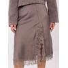 Rue Paris Spódnica-MI-SD-3275.57-ciemny bezowy