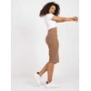 Rue Paris Spódnica-RV-SD-R3740.04-ciemny bezowy