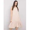 Rue Paris Suknelė-328-SK-5074.74-smėlio spalvos
