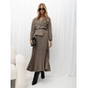 Rue Paris Sukienka-IT-SK-21599-2.96-ciemny bezowy