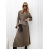Rue Paris Sukienka-IT-SK-21599-2.96-ciemny bezowy