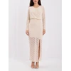 Rue Paris Sukienka-IT-SK-21853.70-jasny smėlio spalva