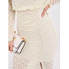 Rue Paris Sukienka-IT-SK-21853.70-jasny smėlio spalva