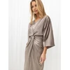 Rue Paris Sukienka-IT-SK-23363.46-ciemny bezowy