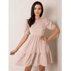 Rue Paris Suknelė-RV-SK-5587.93-smėlio spalvos