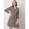 Rue Paris Suknelė-WN-SK-R817.66-juoda-smėlio spalvos