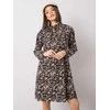 Rue Paris Suknelė-WN-SK-R819-1,17-juoda-smėlio spalvos