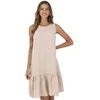 Rue Paris Suknelė-328-SK-5074.74-smėlio spalvos