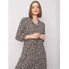 Rue Paris Suknelė-WN-SK-R817.66-juoda-smėlio spalvos