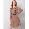 Rue Paris Suknelė-WN-SK-R824.68-tamsiai smėlio spalvos