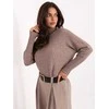 Rue Paris Sweter-IT-SW-8003.18P-ciemny bezowy