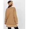 Rue Paris Megztinis-LC-SW-0333.06X-tamsiai smėlio spalvos