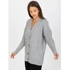 Rue Paris Megztinis-LC-SW-8008.80P-pilkas