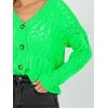Rue Paris Megztinis-LC-SW-8022.04P-fluo žalias