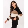 Rue Paris Sweter-MI-SW-0409.85-juoda-ruda