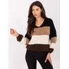Rue Paris Sweter-MI-SW-0409.85-juoda-ruda
