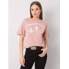 Rue Paris T-shirt-157-TS-0086.60P-ciemny rožinis