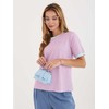 Rue Paris T-shirt-IT-TS-20881.85-šviesiai mėlyna
