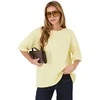 Rue Paris T-shirt-RV-BZ-A1230.12-jasny geltona