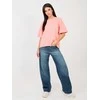 Rue Paris T-shirt-RV-TS-A1089.87-brzoskwiniowy