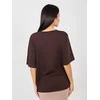 Rue Paris T-shirt-RV-TS-A1089.87-ciemny ruda