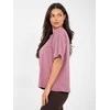 Rue Paris T-shirt-RV-TS-A1089.87-ciemny rožinis