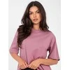 Rue Paris T-shirt-RV-TS-A1089.87-ciemny rožinis